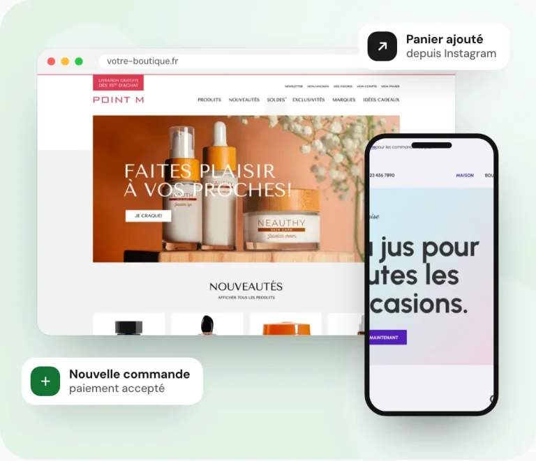 Créer une boutique en ligne qui reçoit des commandes