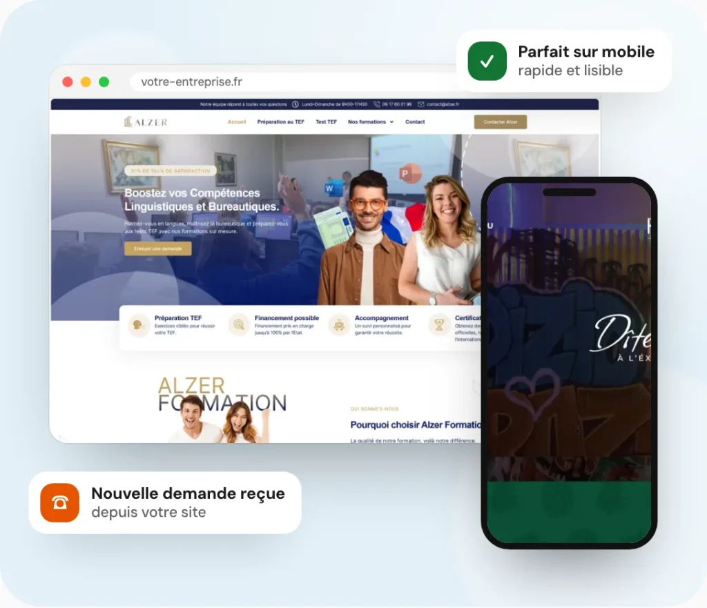 Créer un site internet adapté à l'ordinateur et au mobile