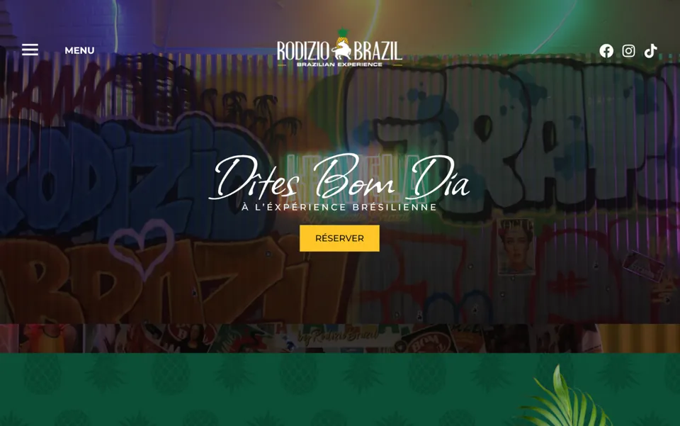 Exemple : un site de restaurant avec la carte et la réservation en ligne.