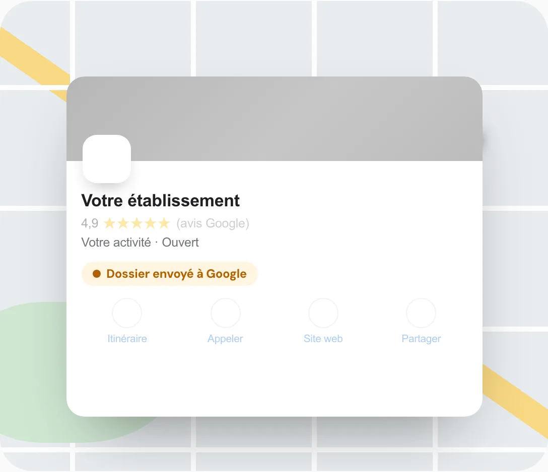 Après la demande de réexamen, la fiche reste en attente pendant que Google étudie le dossier.